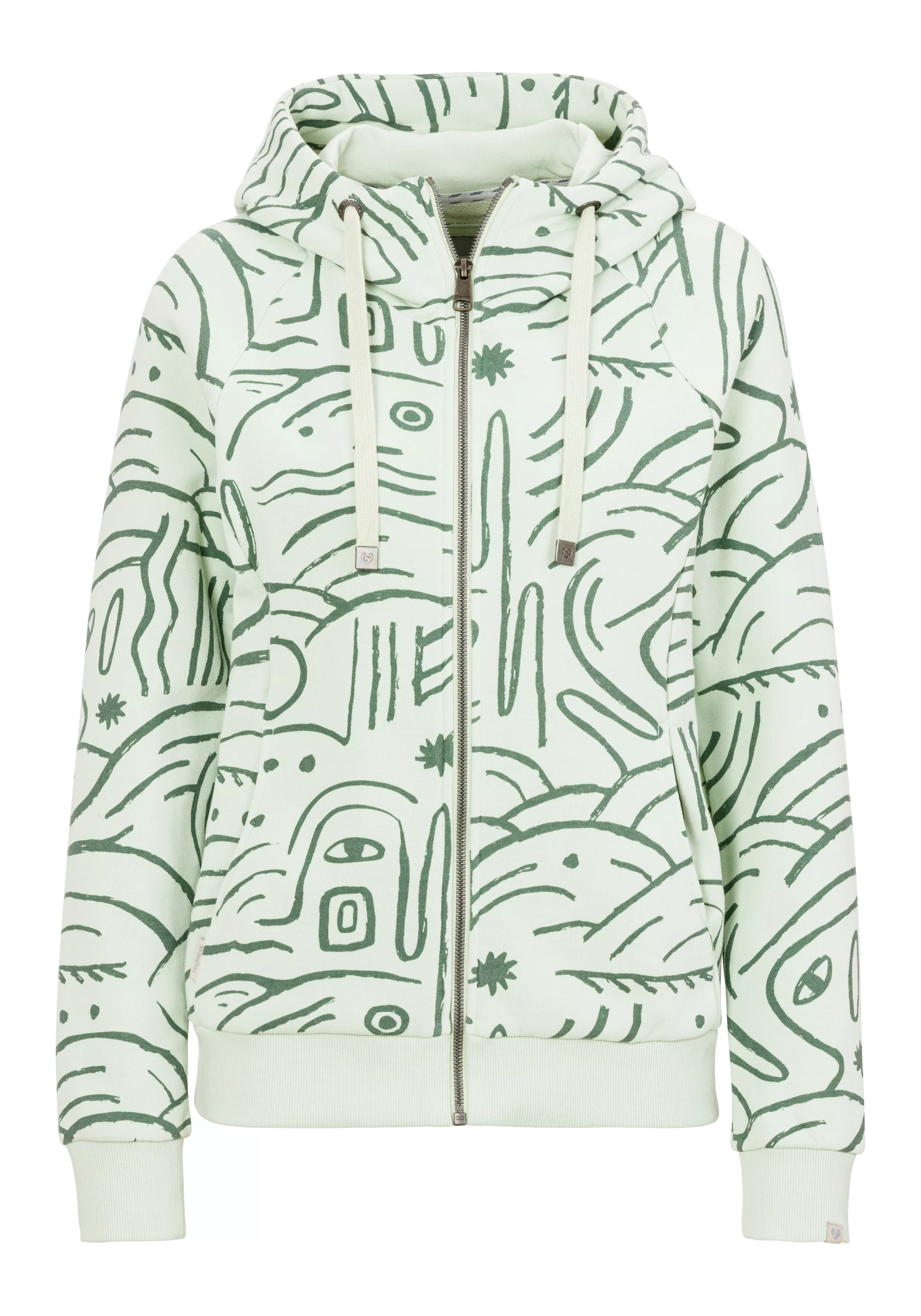 Ragwear Sweatjacke "FLLAWIA PRINT" günstig online kaufen