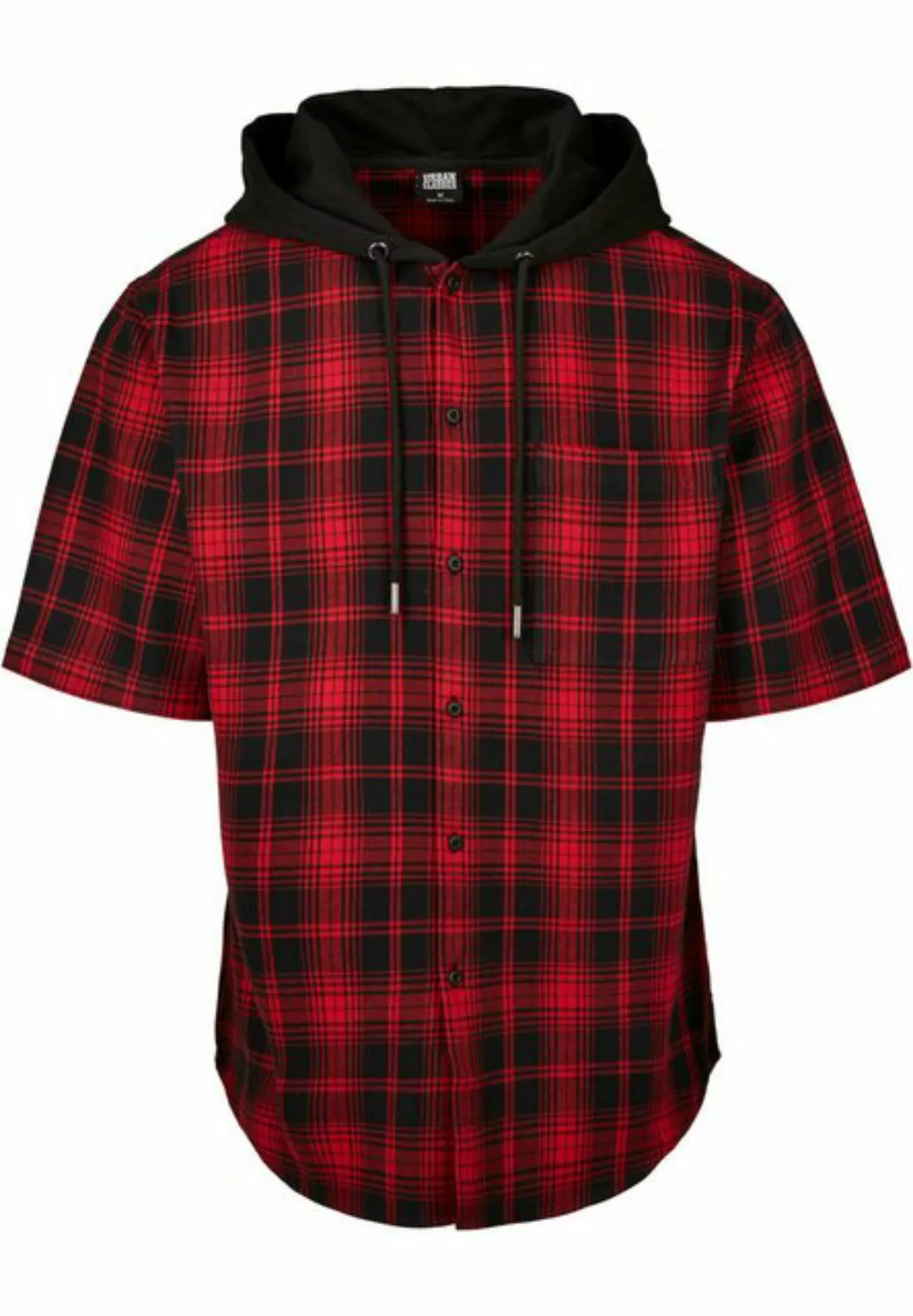 URBAN CLASSICS Langarmhemd Urban Classics Herren Hooded Short Sleeve Shirt günstig online kaufen