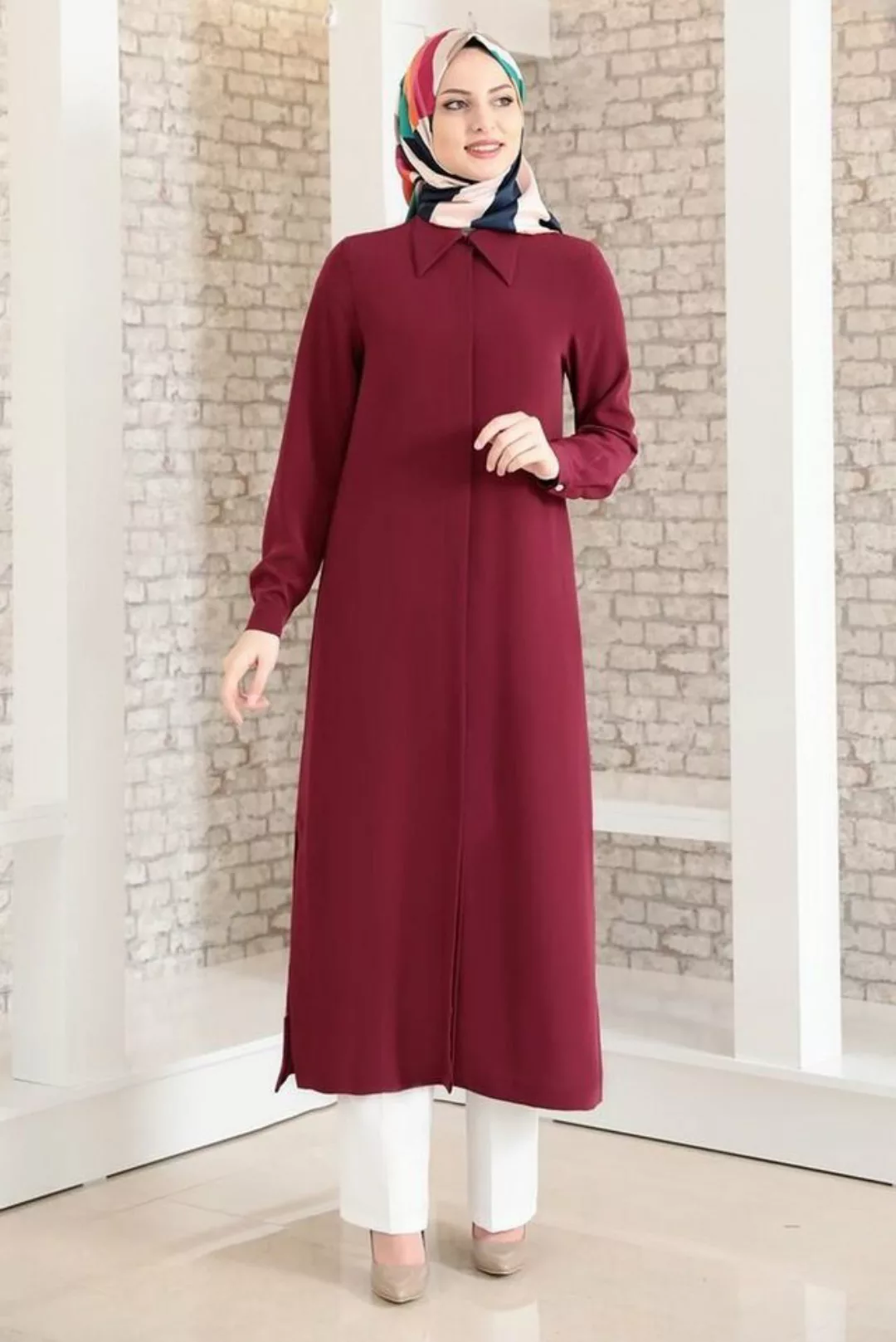 fashionshowcase Longtunika Langärmlige Damen Tunika Modest Fashion, Hijab g günstig online kaufen