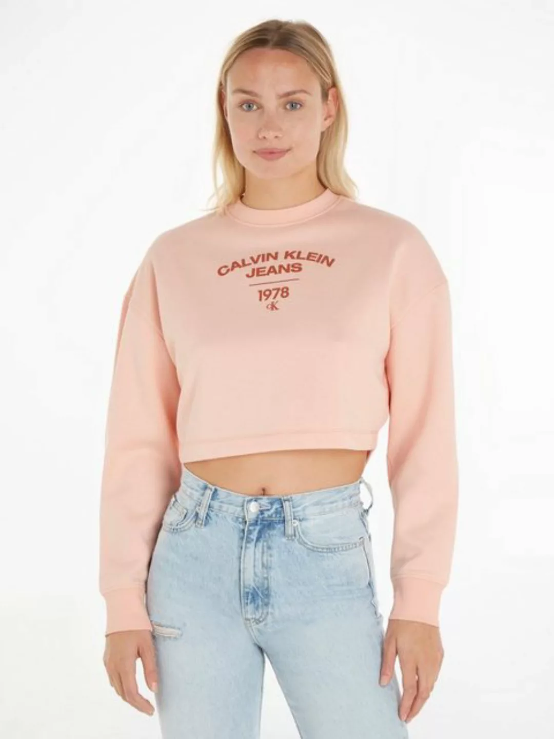 Calvin Klein Jeans Sweatshirt VARSITY LOGO CREWNECK günstig online kaufen