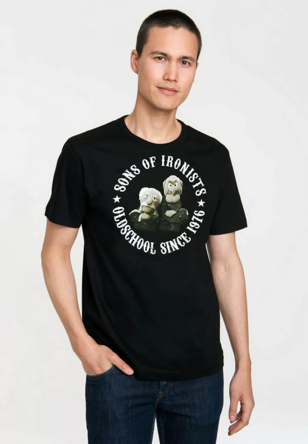 LOGOSHIRT T-Shirt Muppets - Waldorf & Statler - Sons Of Ironists mit coolem günstig online kaufen