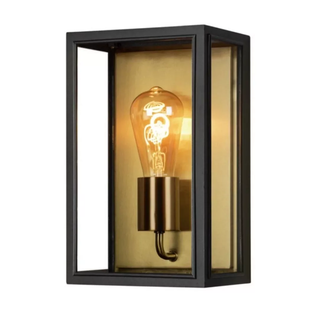 Außenwandlampe Carpi, schwarz, Breite 18cm günstig online kaufen