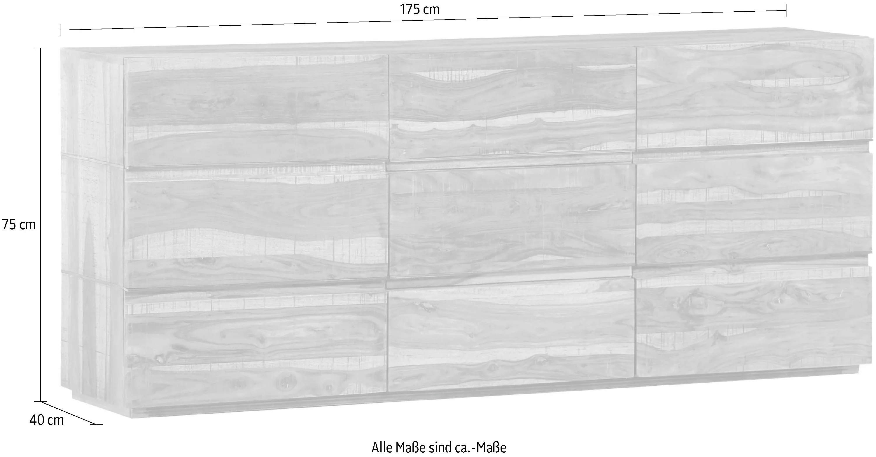 Gutmann Factory Sideboard, aus Massivholz günstig online kaufen