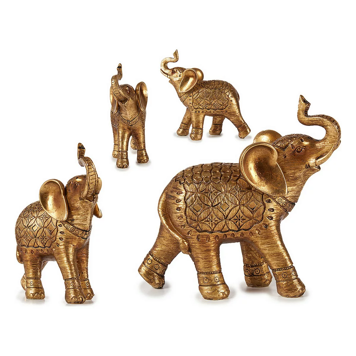 Deko-figur Elefant Golden Harz (21 X 8 X 20,5 Cm) günstig online kaufen