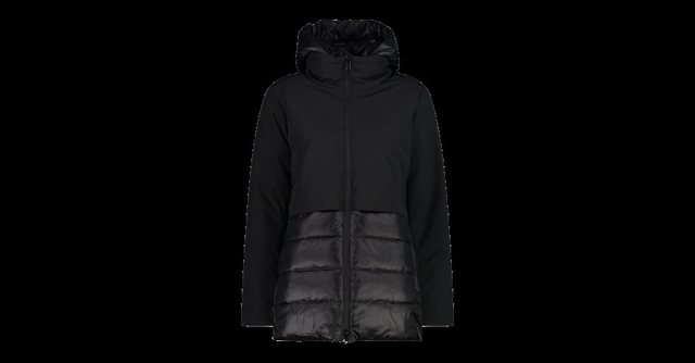 CMP Funktionsjacke WOMAN LONG JACKET ZIP HOOD NERO günstig online kaufen