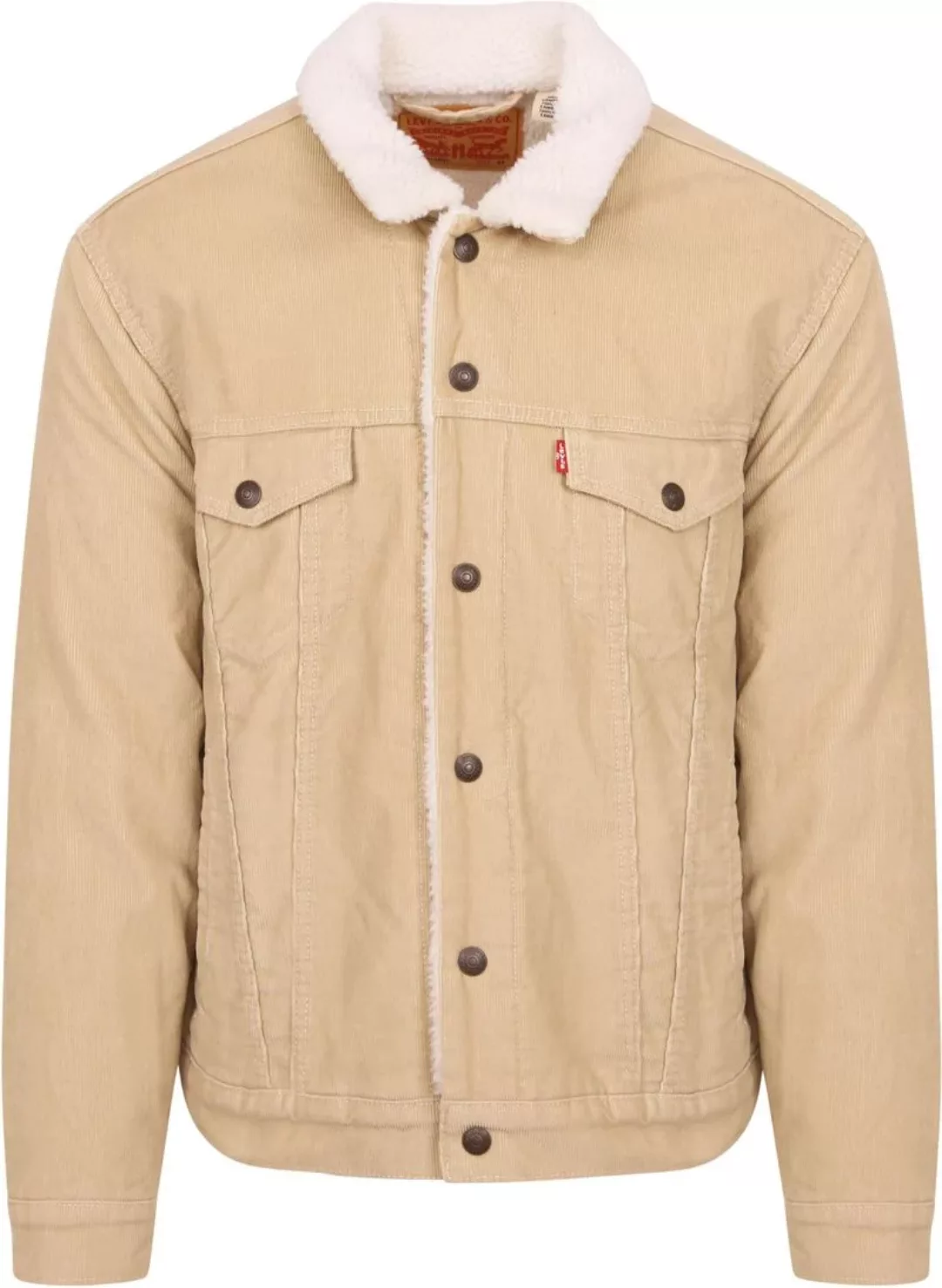 Levi's Trucker Jacke Corduroy Beige - Größe L günstig online kaufen