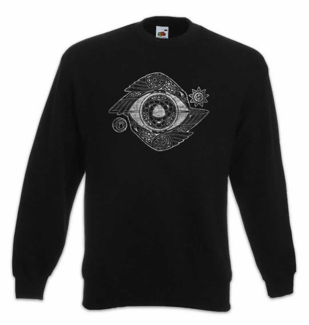 Urban Backwoods Sweatshirt Odin Eye Sweatshirt Odhin Auge Walhalla Raben Hu günstig online kaufen