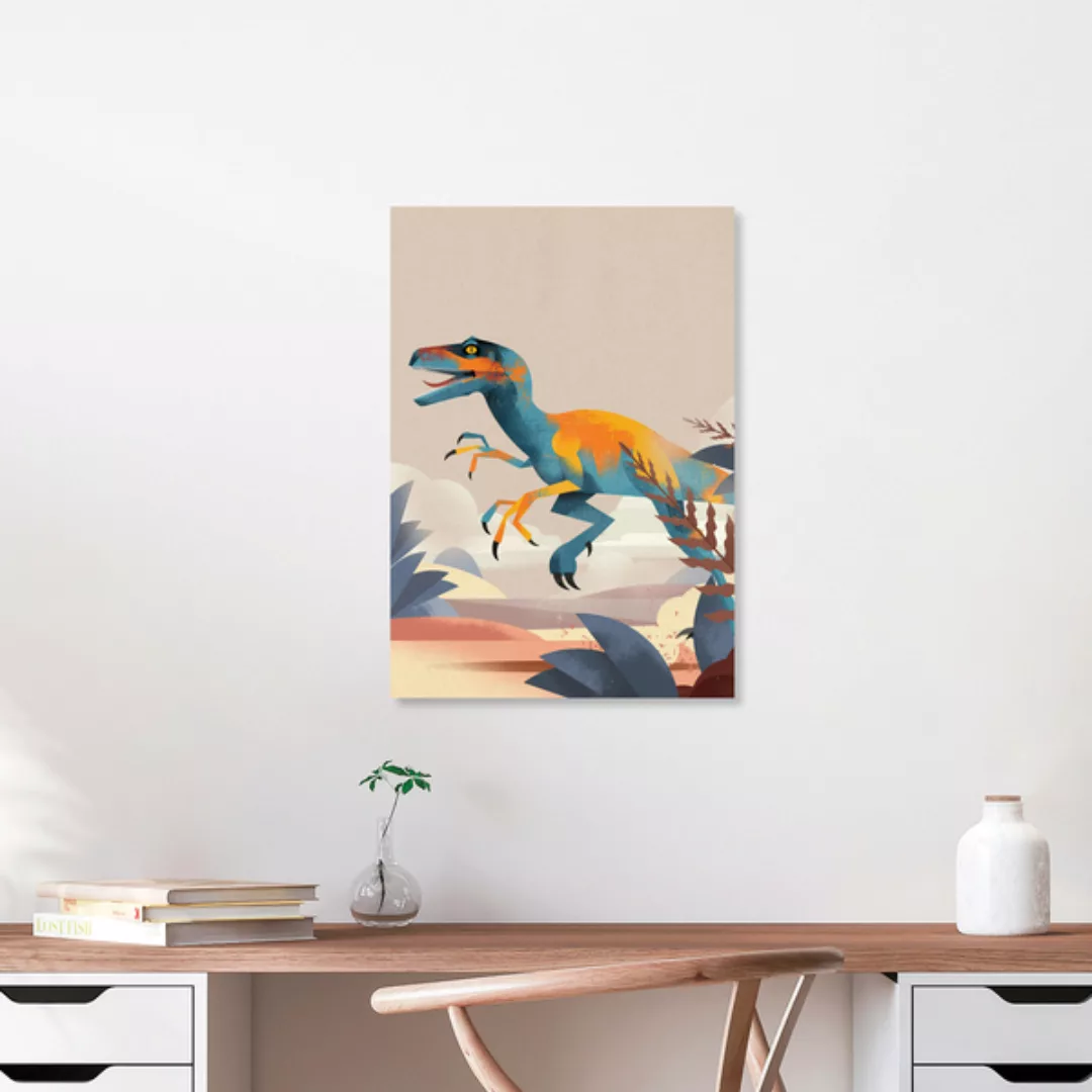 Poster / Leinwandbild - Velociraptor günstig online kaufen