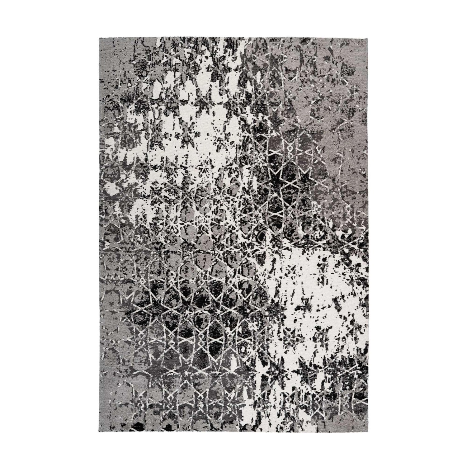 MeGusta Flachflor Teppich Modern Grau Baumwolle 200x290 cm Claudia günstig online kaufen