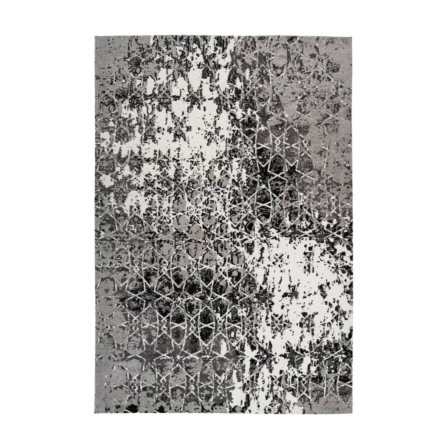 MeGusta Flachflor Teppich Modern Grau Baumwolle 160x230 cm Claudia günstig online kaufen