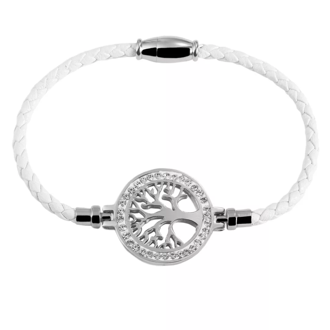 Adelia´s Edelstahlarmband "Armband Lebensbaum aus Edelstahl 18 cm" günstig online kaufen