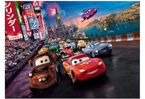 Disney Fototapete Cars Multicolor 254 x 184 cm 612276 günstig online kaufen