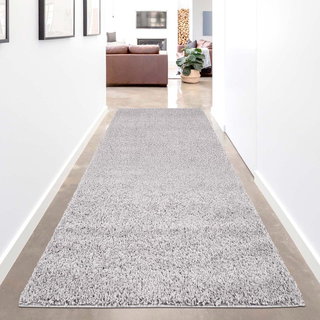 Carpet City Hochflor-Läufer »Shaggi uni 500«, rechteckig, 30 mm Höhe, Shagg günstig online kaufen