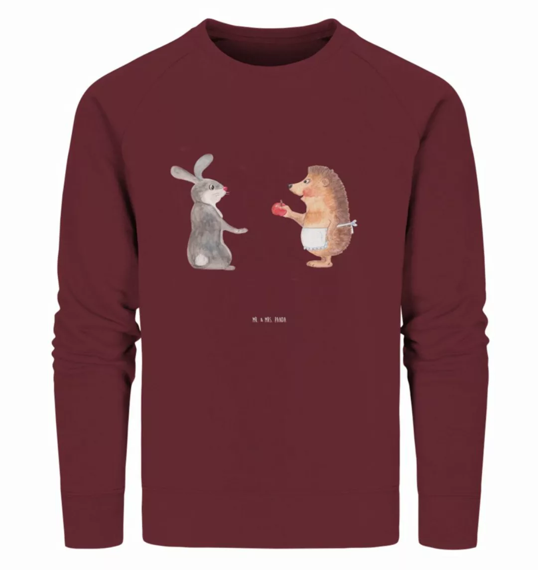 Mr. & Mrs. Panda Longpullover Größe M Hase Igel - Burgundy - Geschenk, Tier günstig online kaufen