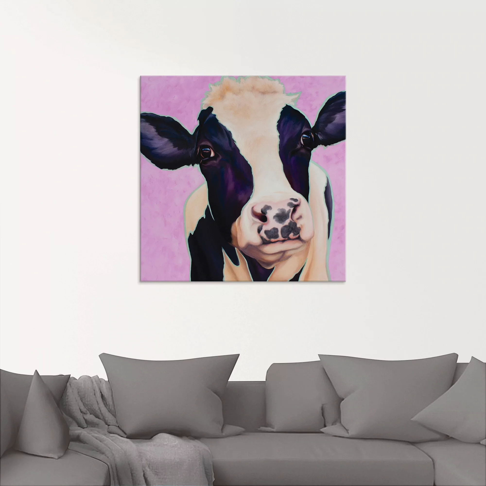 Artland Glasbild "Kuh Lotte", Haustiere, (1 St.) günstig online kaufen
