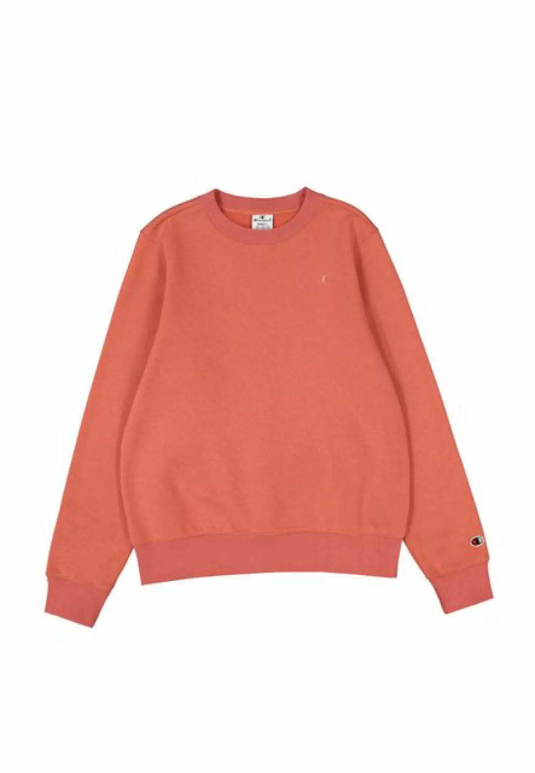 Champion Sweatshirt Damen Fleece-Sweatshirt mit Ton-in-Ton C-Logo - Rot günstig online kaufen