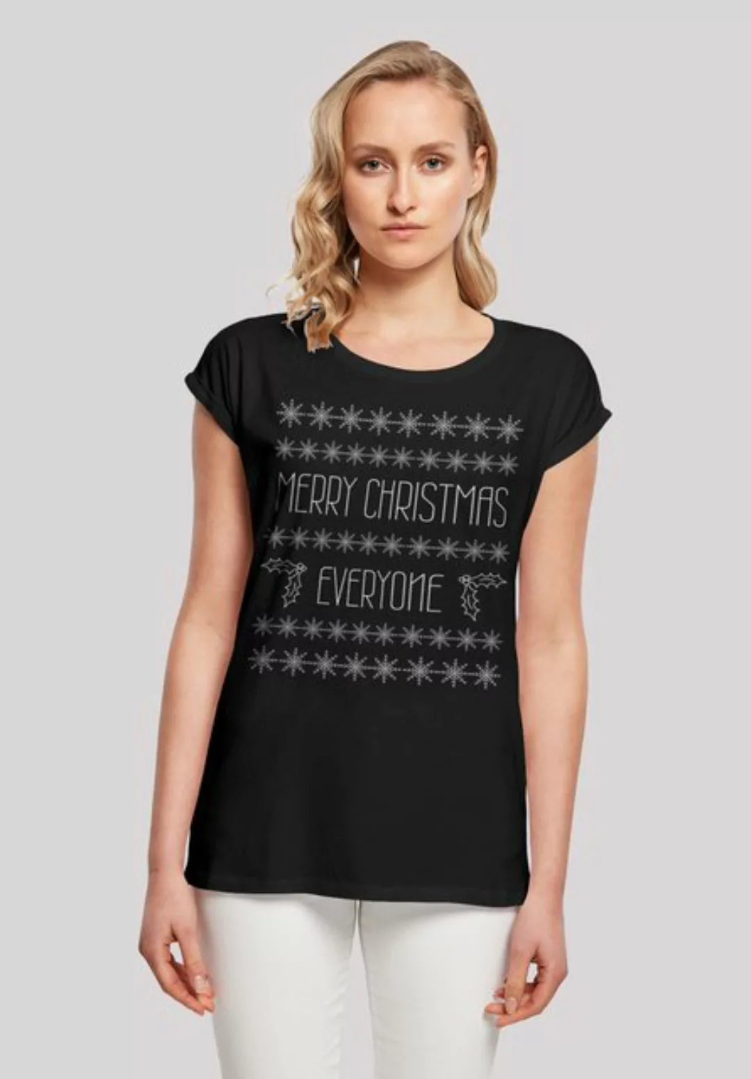 F4NT4STIC T-Shirt Merry Christmas Everyone Weihnachten Print günstig online kaufen