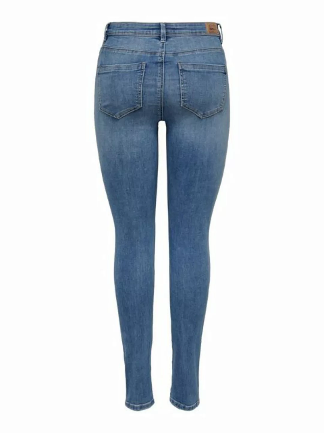 ONLY Skinny-fit-Jeans ONLWAUW MID SK DESTROY DNM BJ210 mit Destroyed Effekt günstig online kaufen