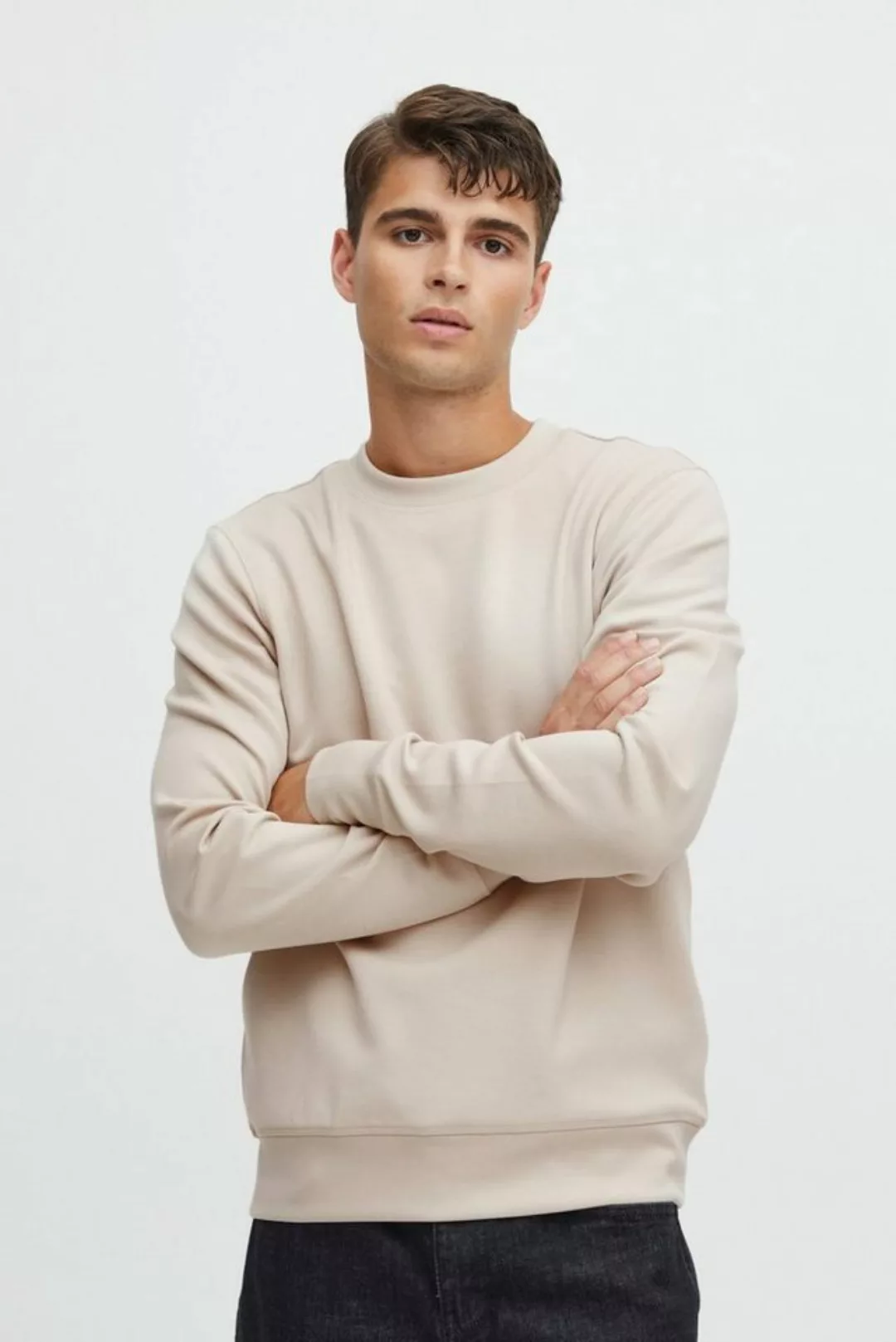 Casual Friday Sweatshirt Basic Langarm Rundhals Pullover CFSebastian 5917 i günstig online kaufen