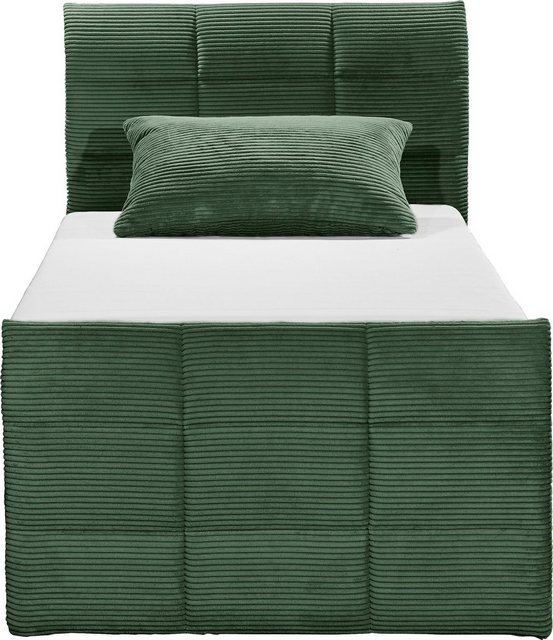 ED EXCITING DESIGN Boxspringbett "Bolivia", harte Seite mit Kokosmatte, wei günstig online kaufen