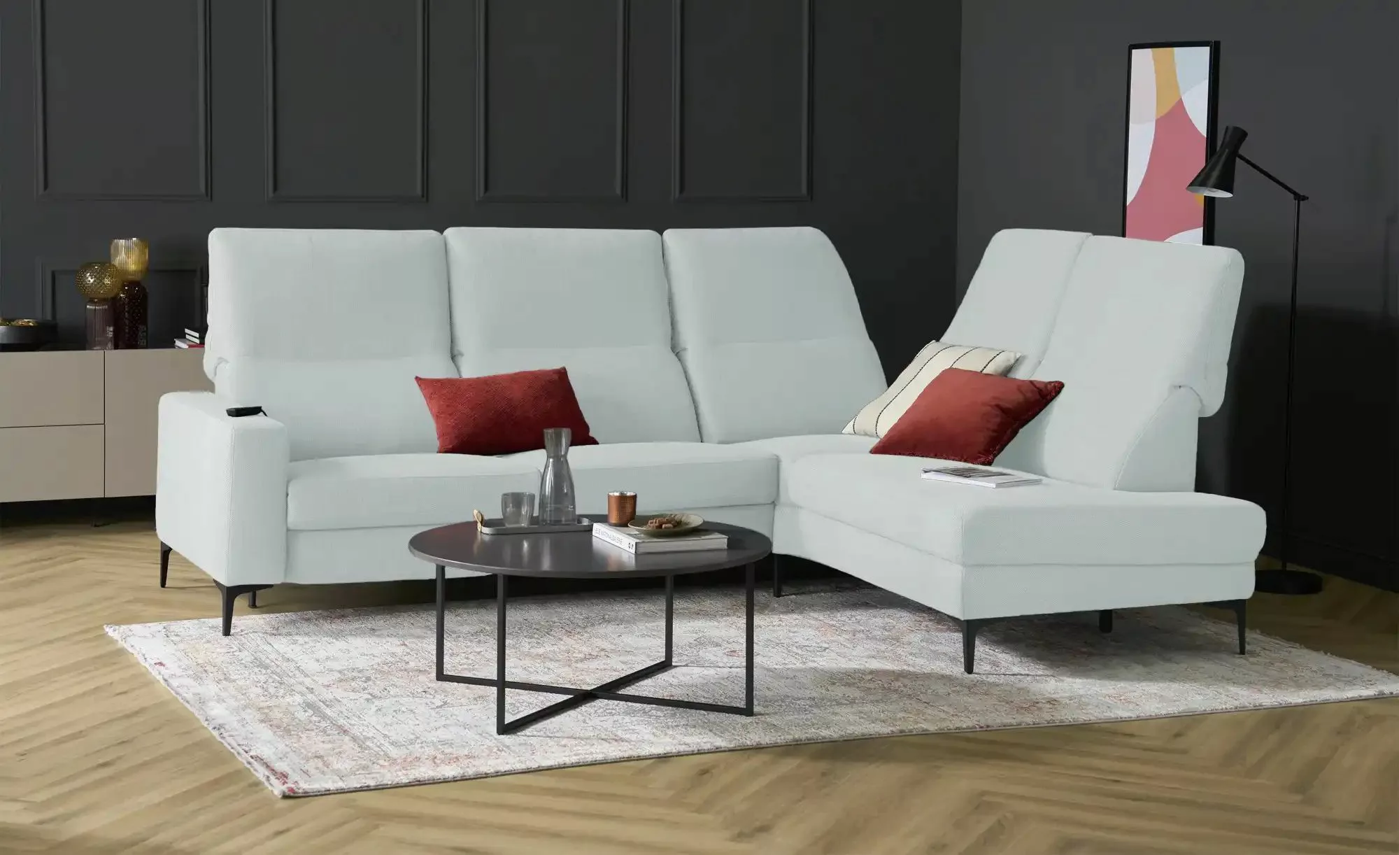 Max Schelling Ecksofa  Maximum Premium ¦ blau Polstermöbel > Sofas > Ecksof günstig online kaufen