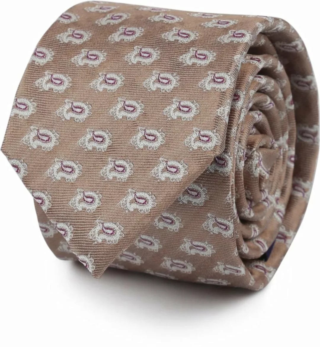 Suitable Krawatte Seide Paisley Beige - günstig online kaufen