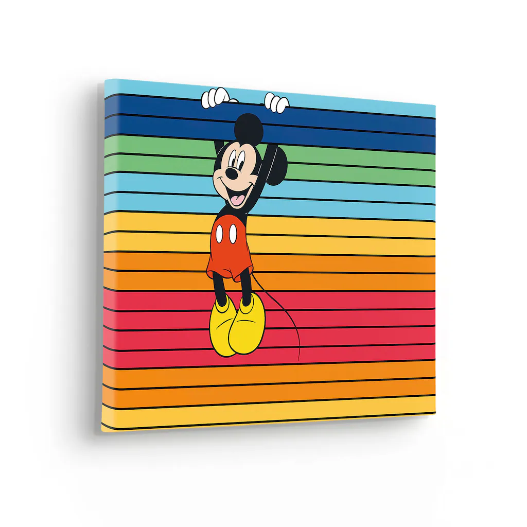 Komar Leinwandbild "Mickey Band of Color - Größe 30 x 40 cm", Natur, (1 St. günstig online kaufen