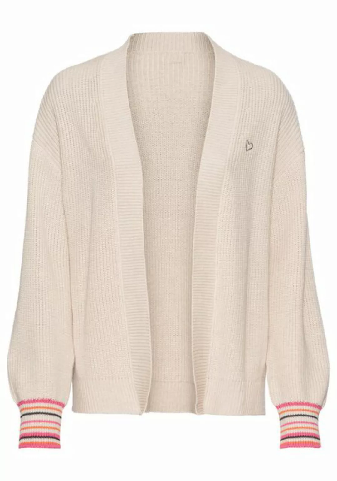 Laura Scott Cardigan mit gestreiften Bündchen günstig online kaufen