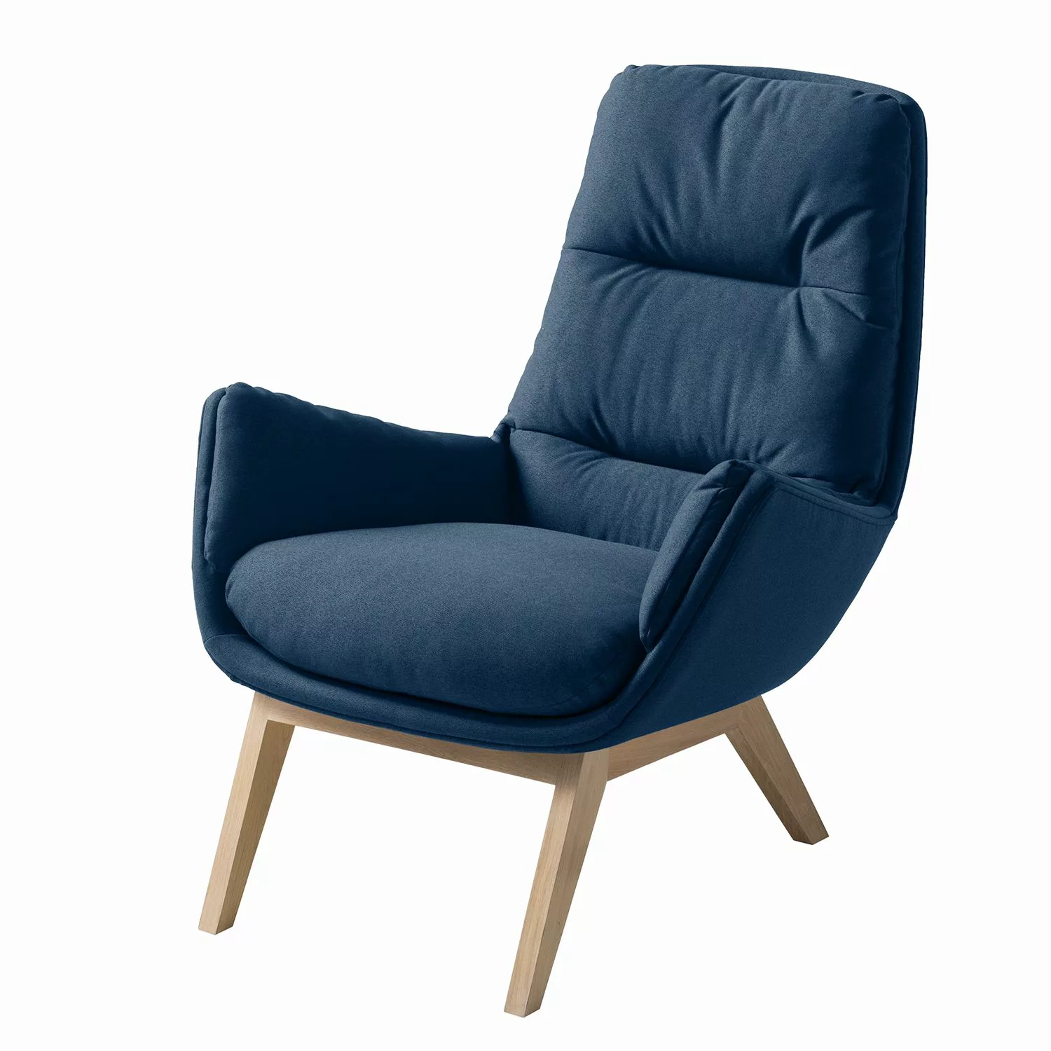 home24 Studio Copenhagen Sessel Garbo I Blau Webstoff 83x95x92 cm (BxHxT) günstig online kaufen