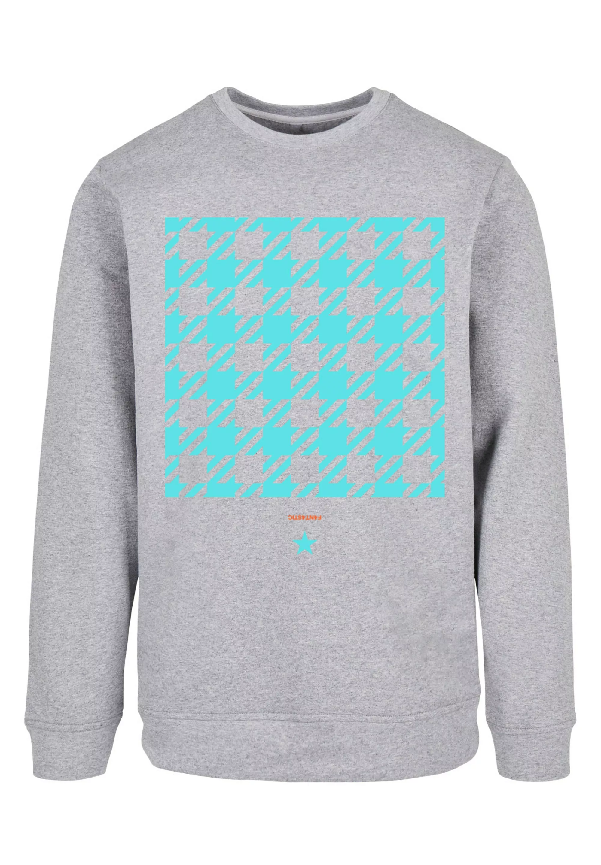 F4NT4STIC Kapuzenpullover "Hahnentritt Karo blau", Print günstig online kaufen