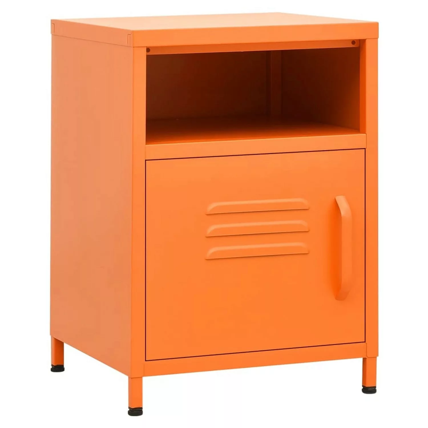 vidaXL Nachttische 2 Stk Orange 35x35x51 cm Stahl Modell 1 günstig online kaufen