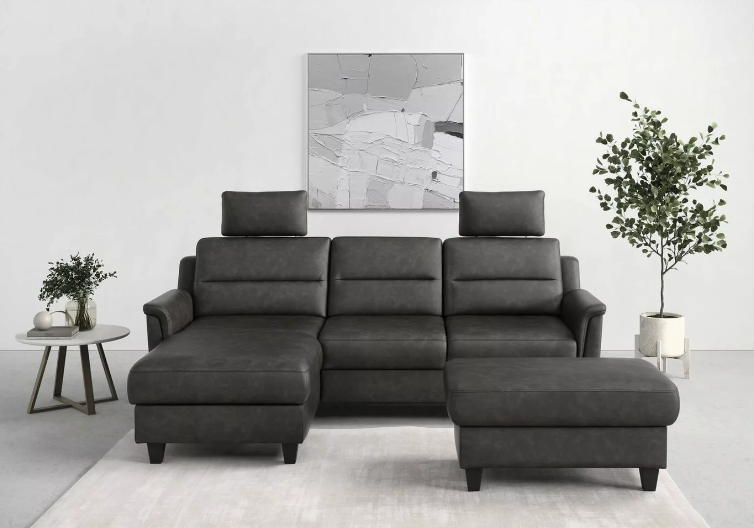 sit&more Ecksofa Farö, inklusive Federkern, wahlweise mit Bettfunktion und günstig online kaufen