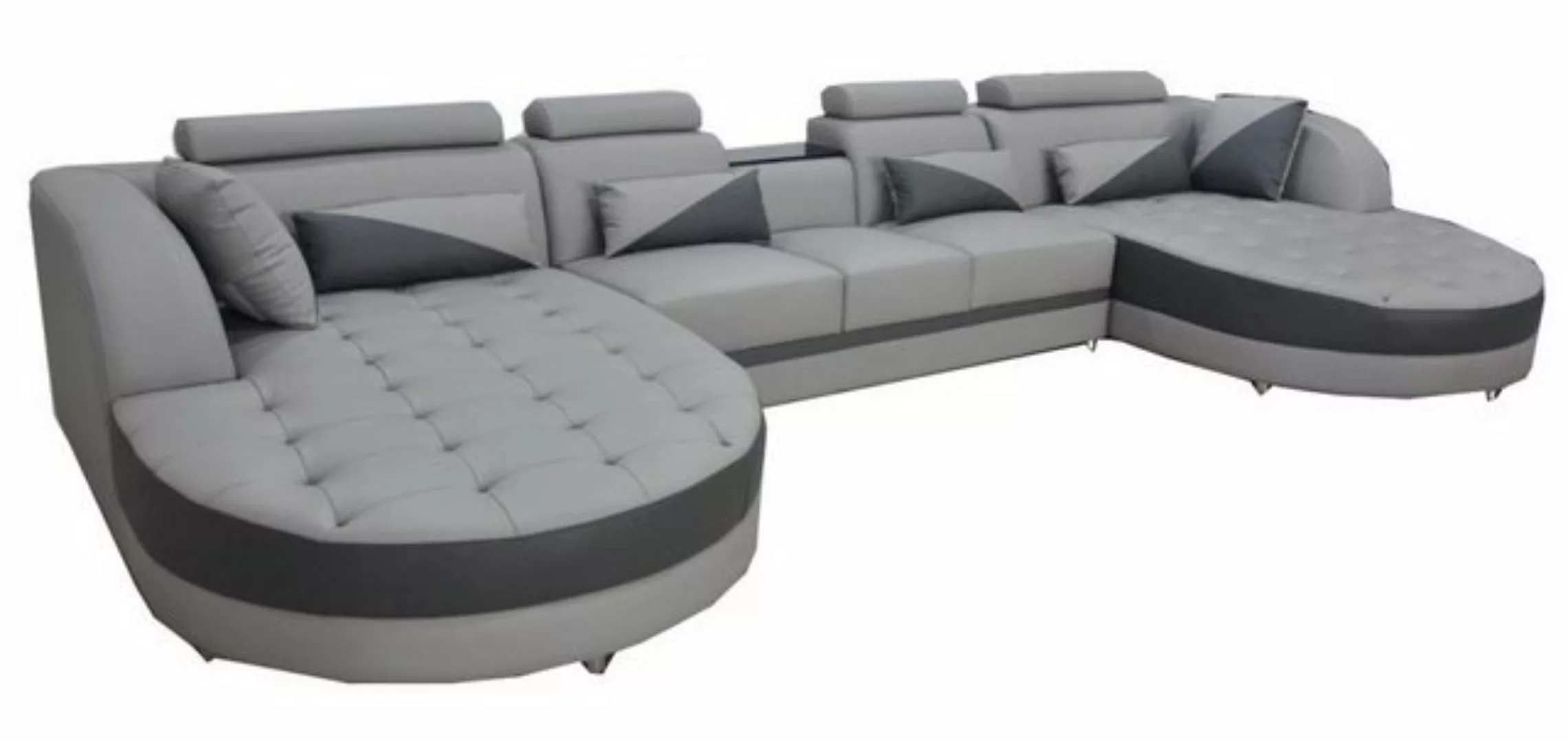 JVmoebel Ecksofa, Eck Sofa Polster Couch Sitz Ecke Leder Sessel U Form Wohn günstig online kaufen