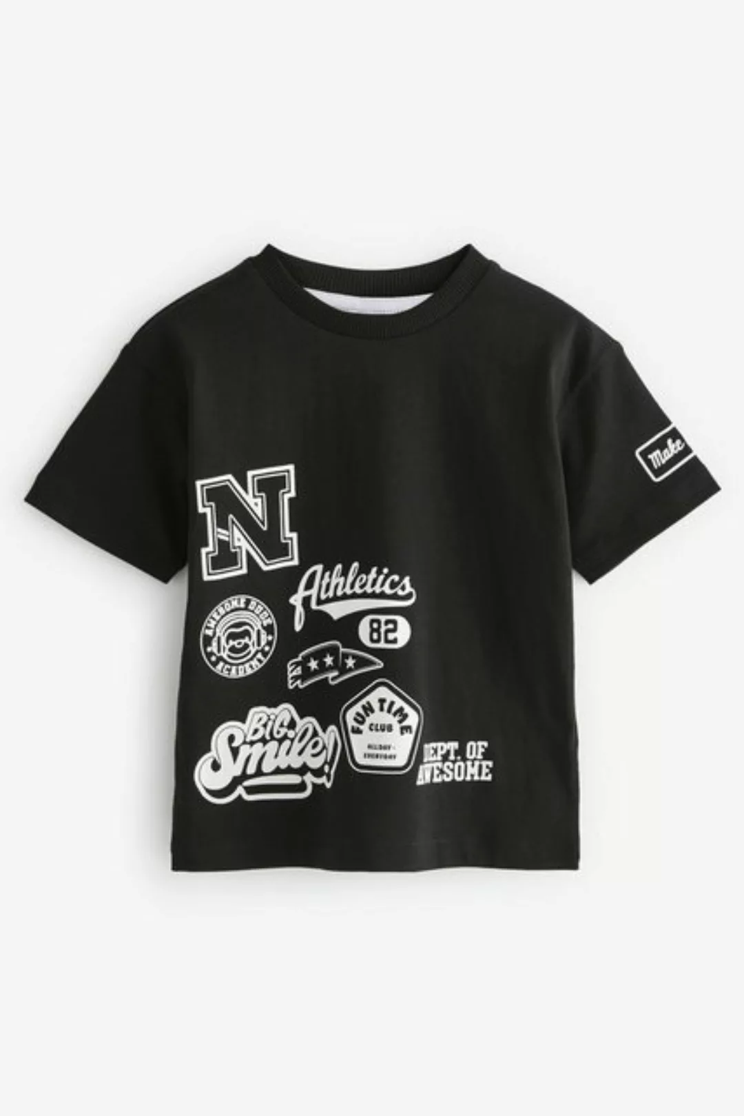 Next T-Shirt Kurzärmliges College-T-Shirt (1-tlg) günstig online kaufen