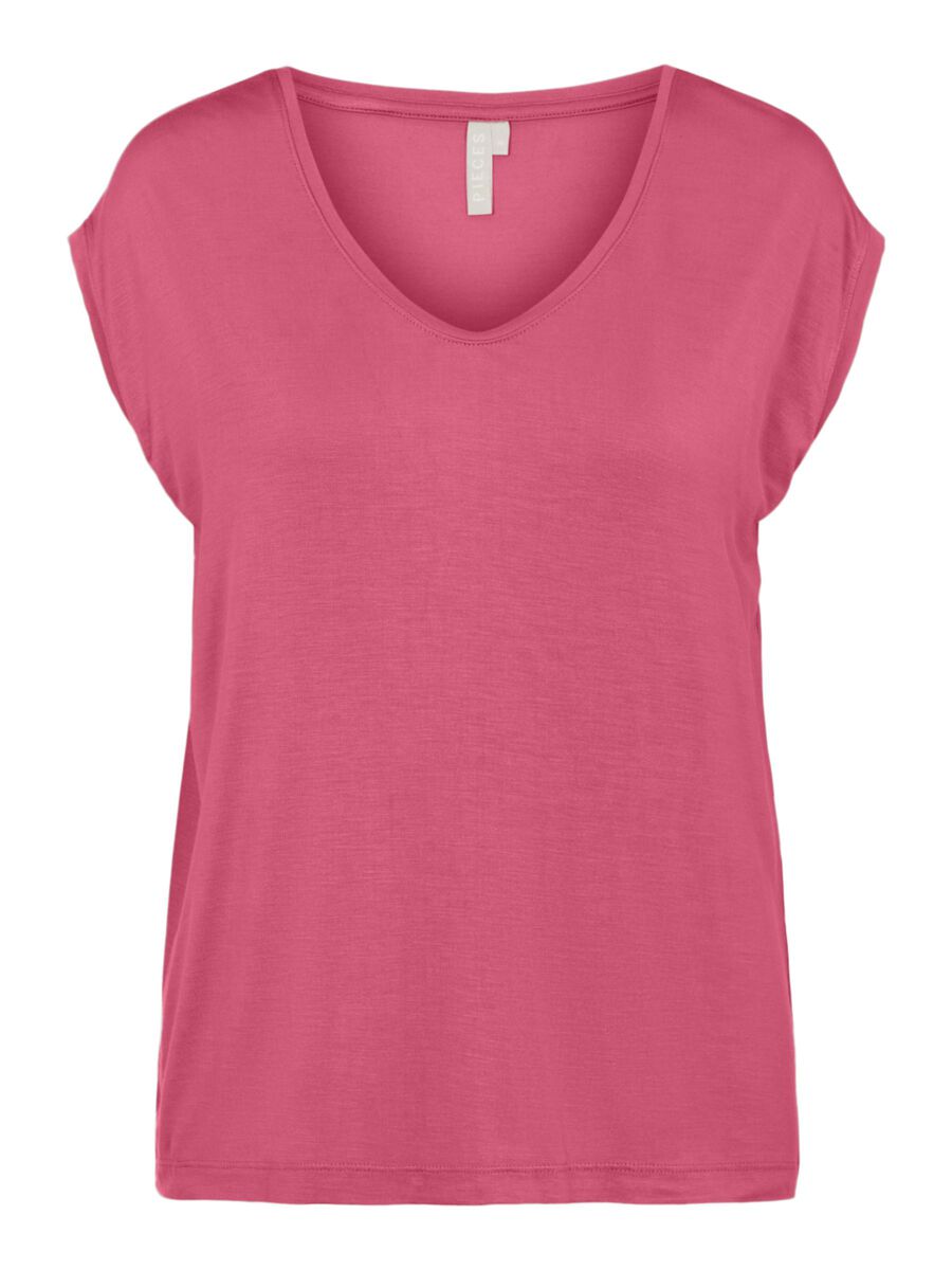 PIECES Basic- T-shirt Damen Pink günstig online kaufen