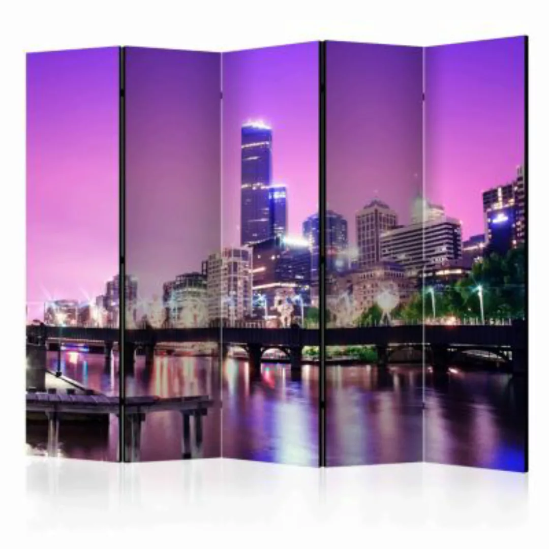 artgeist Paravent Purple Melbourne II [Room Dividers] gelb-kombi Gr. 225 x günstig online kaufen