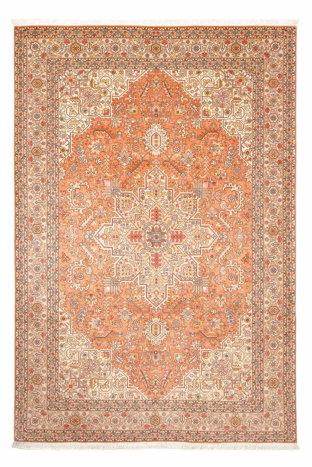 morgenland Orientteppich »Perser - Täbriz - Royal - 300 x 206 cm - beige«, günstig online kaufen