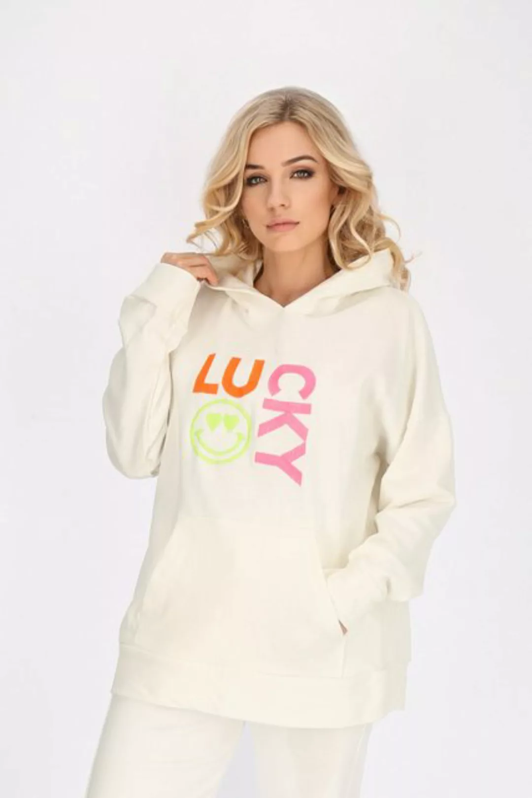 Worldclassca Hoodie Worldclassca Oversized Hoodie LUCKY Kapuzenpullover Swe günstig online kaufen