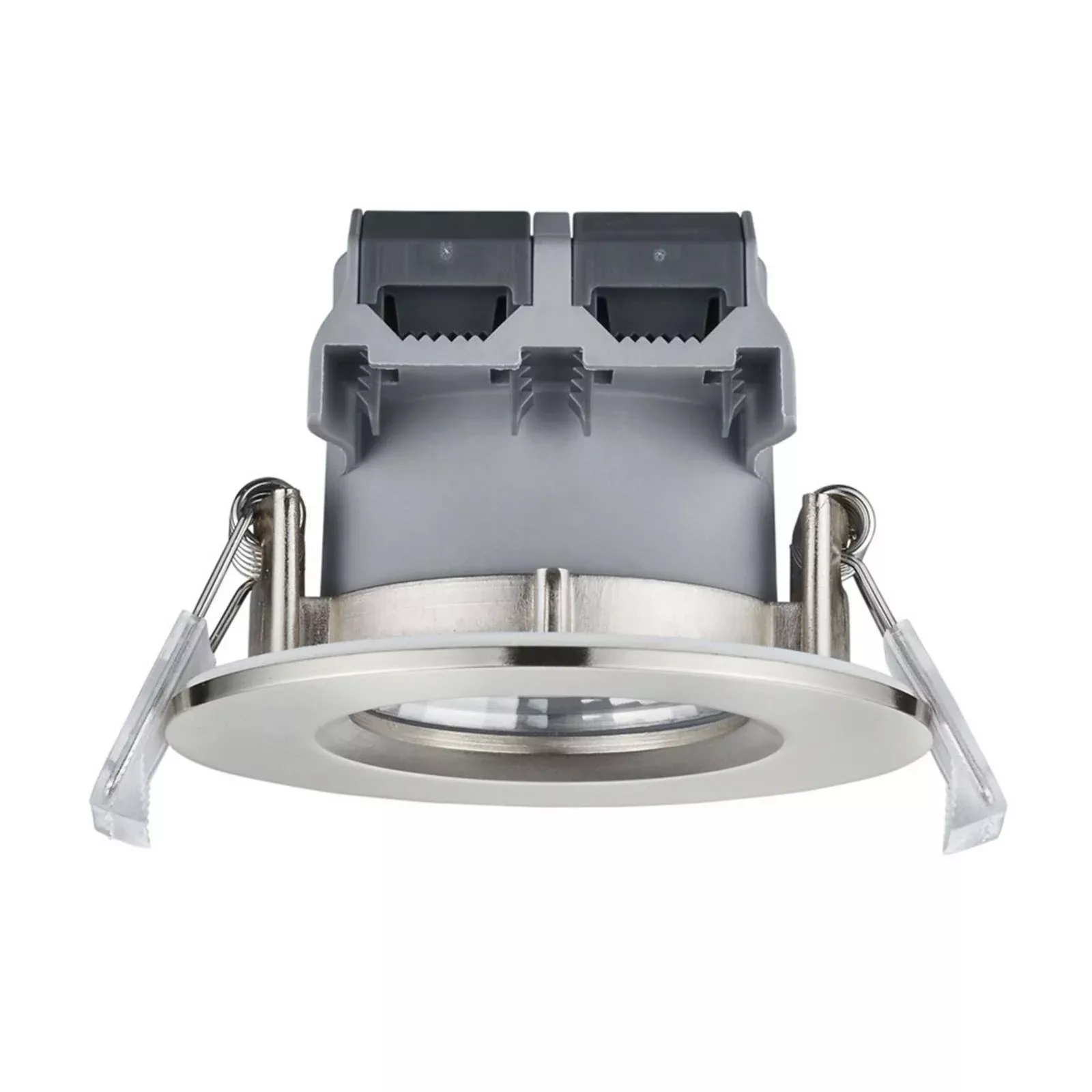 LED Einbaustrahler Zagros in Nickel-matt rund 5,5W 345lm IP65 günstig online kaufen