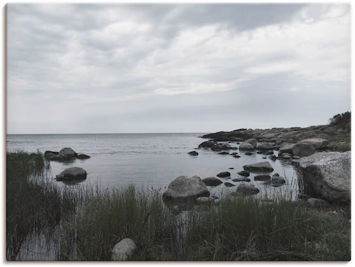 Artland Wandbild »Einsame Bucht am Meer«, Gewässer, (1 St.), als Leinwandbi günstig online kaufen