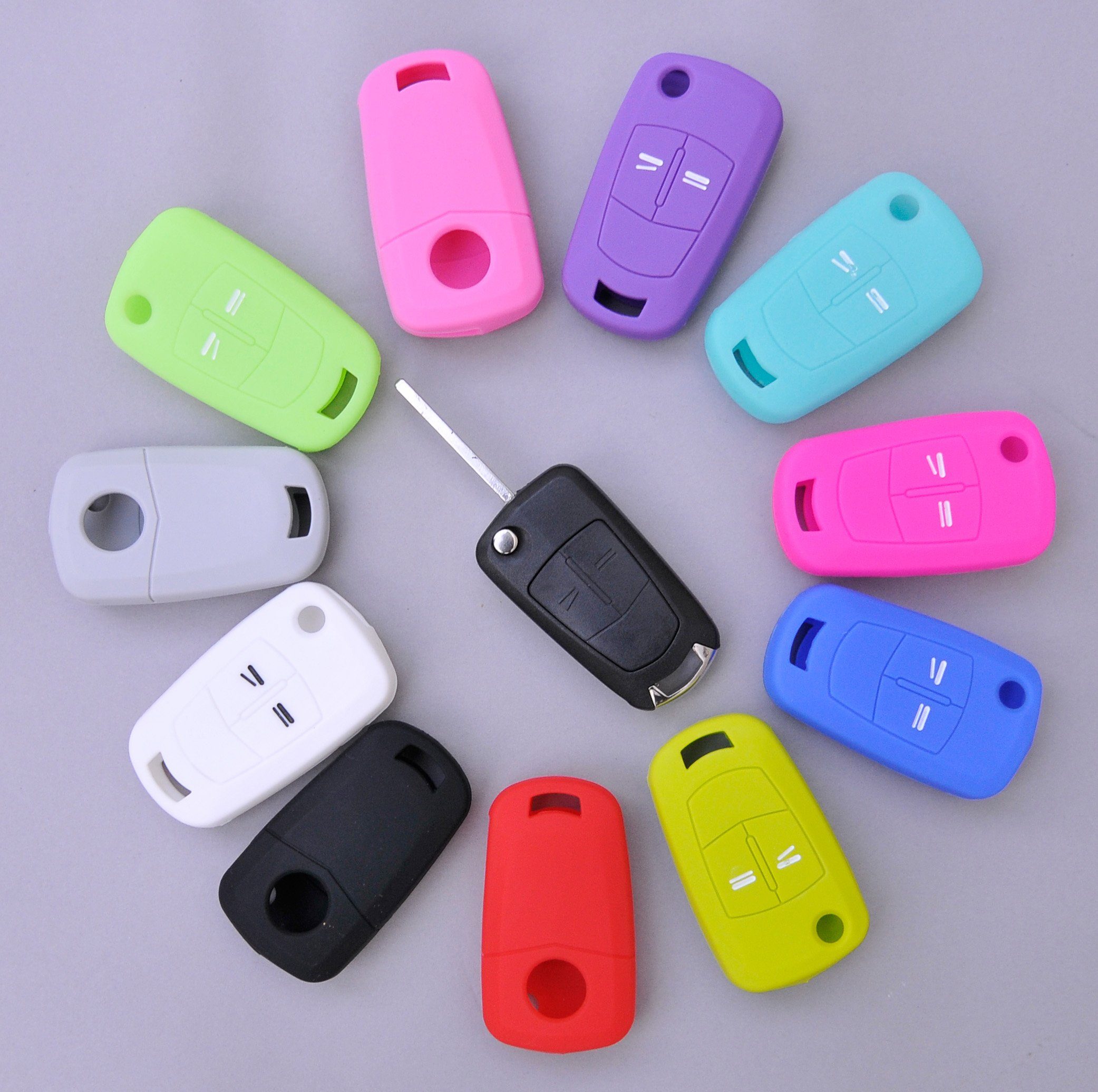 mt-key Schlüsseltasche Autoschlüssel Softcase Silikon Schutzhülle günstig online kaufen
