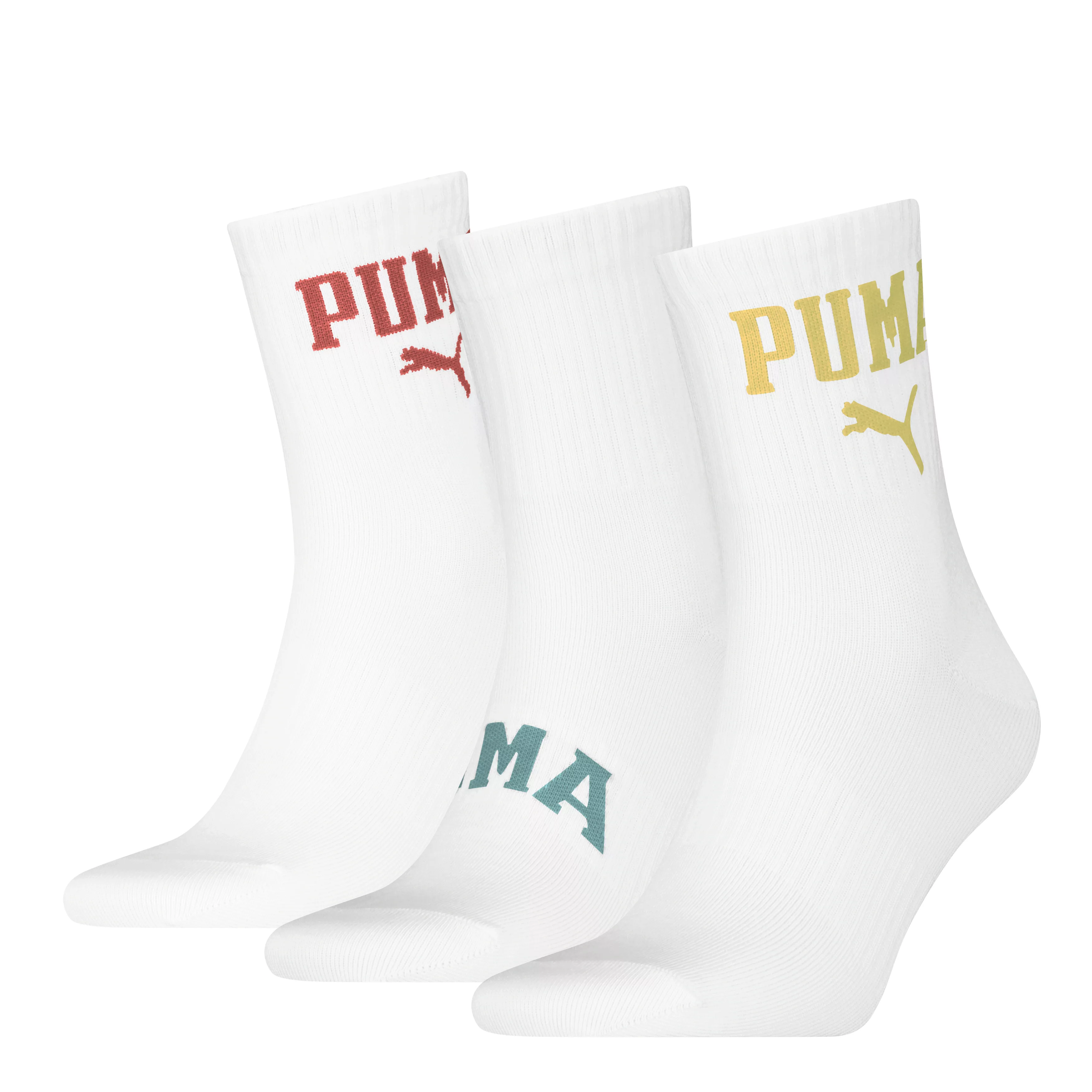 PUMA Socken, (3 Paar, 3er Pack), mit mehreren Logos günstig online kaufen