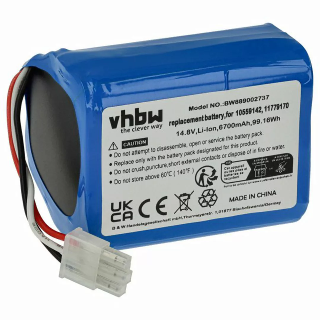 vhbw passend für Miele Scout RX3, RX2 Saugroboter (6700 mAh, 14,8 V, Staubs günstig online kaufen