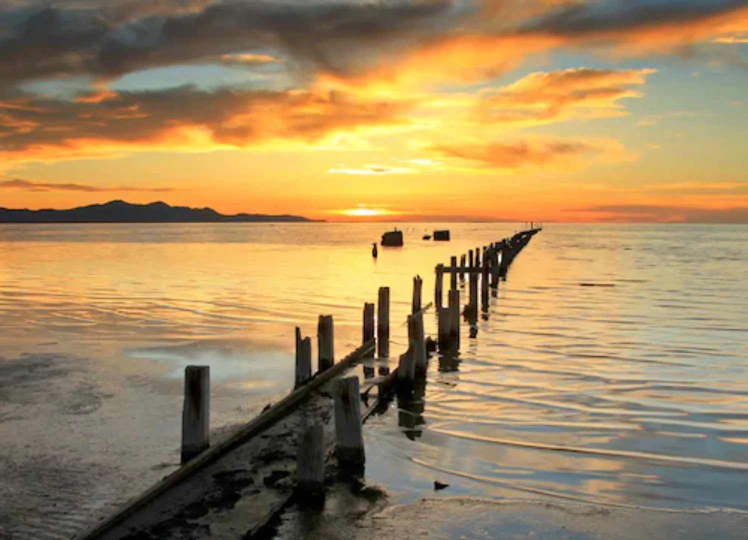Papermoon Fototapete »Great Salt Lake Sunset« günstig online kaufen