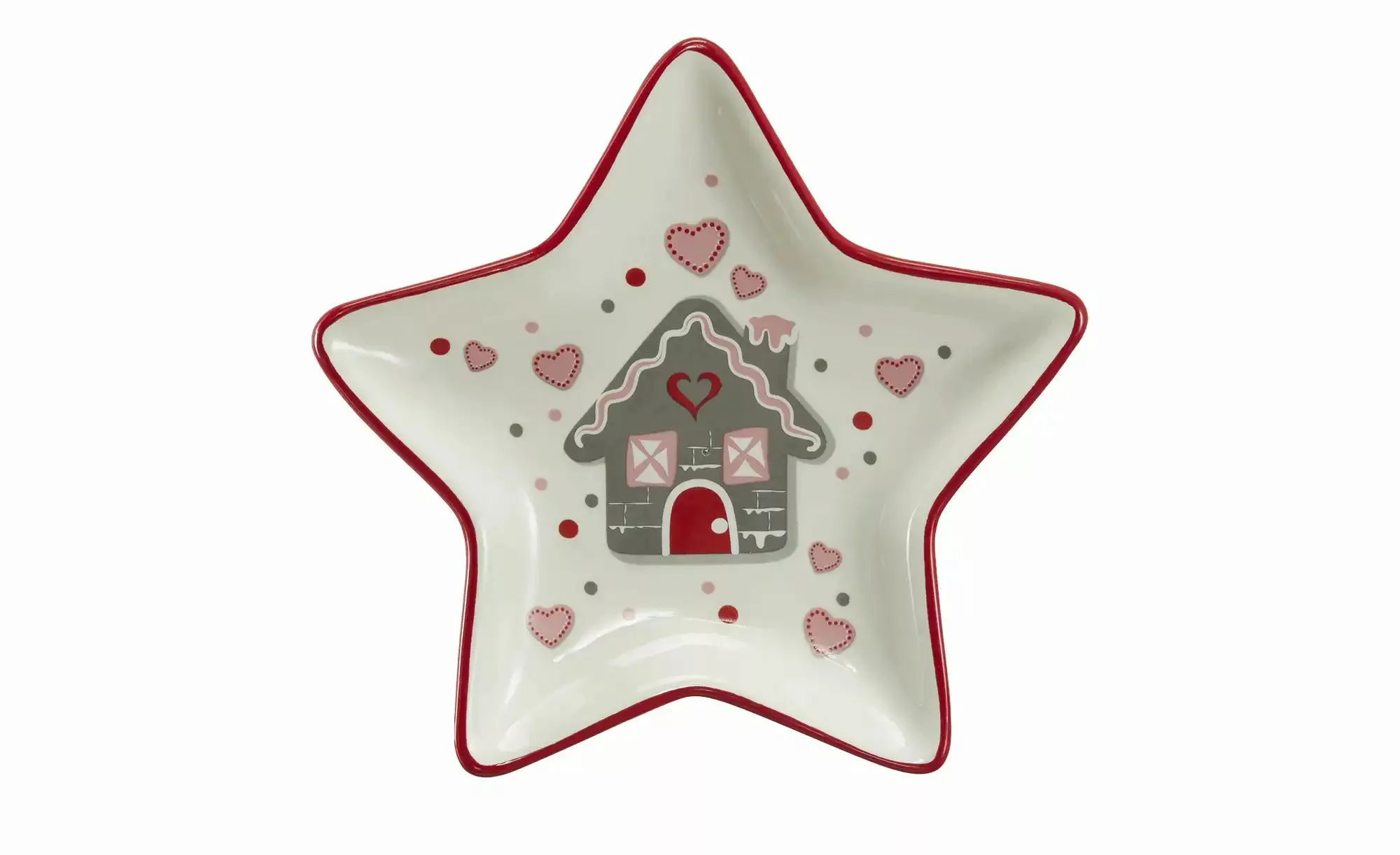 HOME STORY Weihnachtsteller Stern Weihnachtsgeschirr  ¦ weiß ¦ Dolomite ¦ M günstig online kaufen