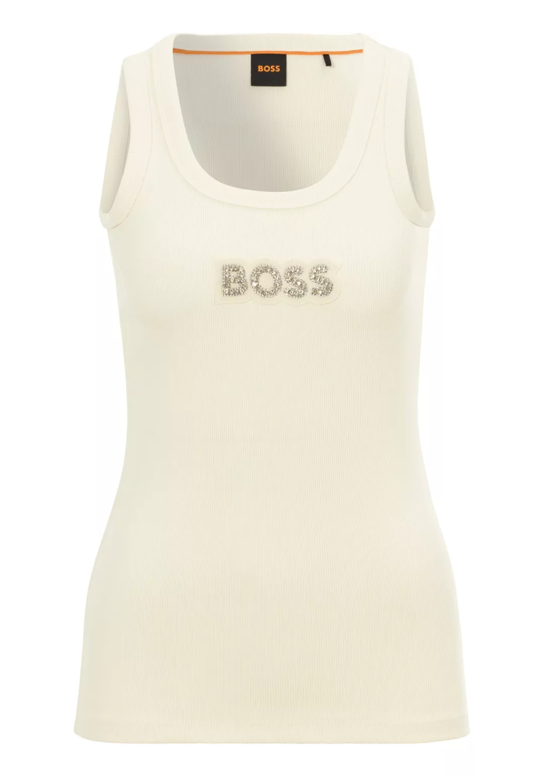 BOSS ORANGE Tanktop "C Ematite stonebadge", mit BOSS Stickerei aus Glitzers günstig online kaufen