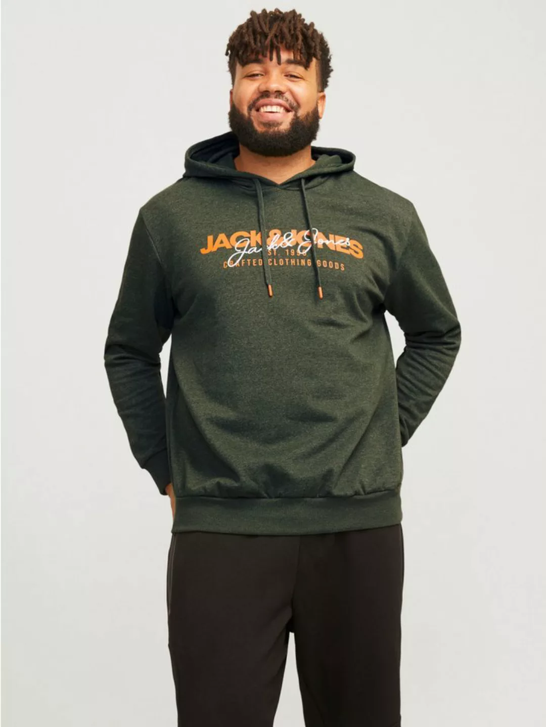 Jack & Jones PlusSize Kapuzensweatshirt JJALVIS SWEAT HOOD PLS günstig online kaufen