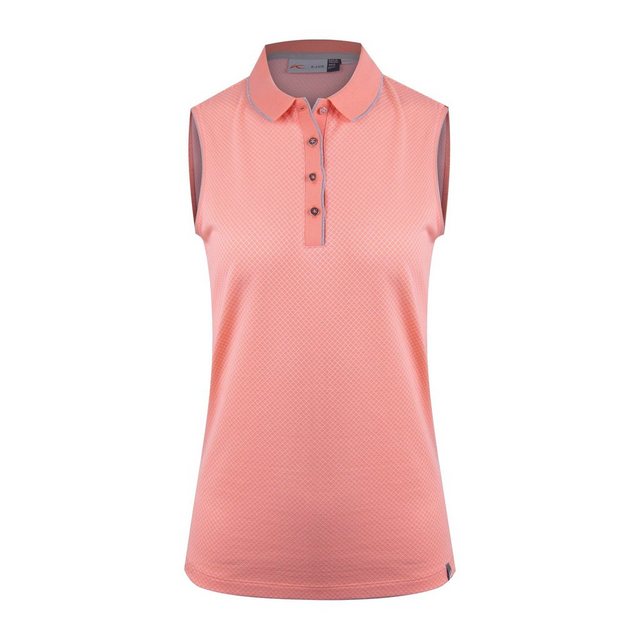 KJUS Poloshirt Kjus Ella Structure Sleeveless Polo Melon-White günstig online kaufen