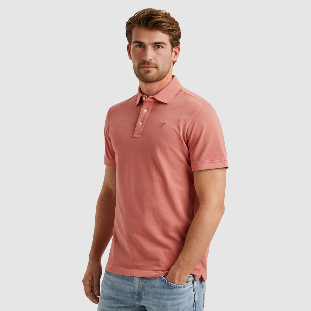 PME LEGEND Poloshirt "Short sleeve polo pique garment dye", mit Logo Sticke günstig online kaufen