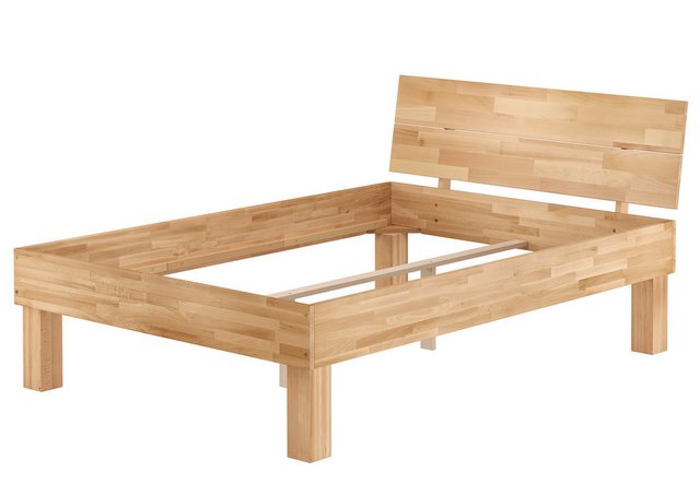 ERST-HOLZ Bett Seniorenbett Doppelbett Buche massiv hohe Sitzkante 140x200 günstig online kaufen